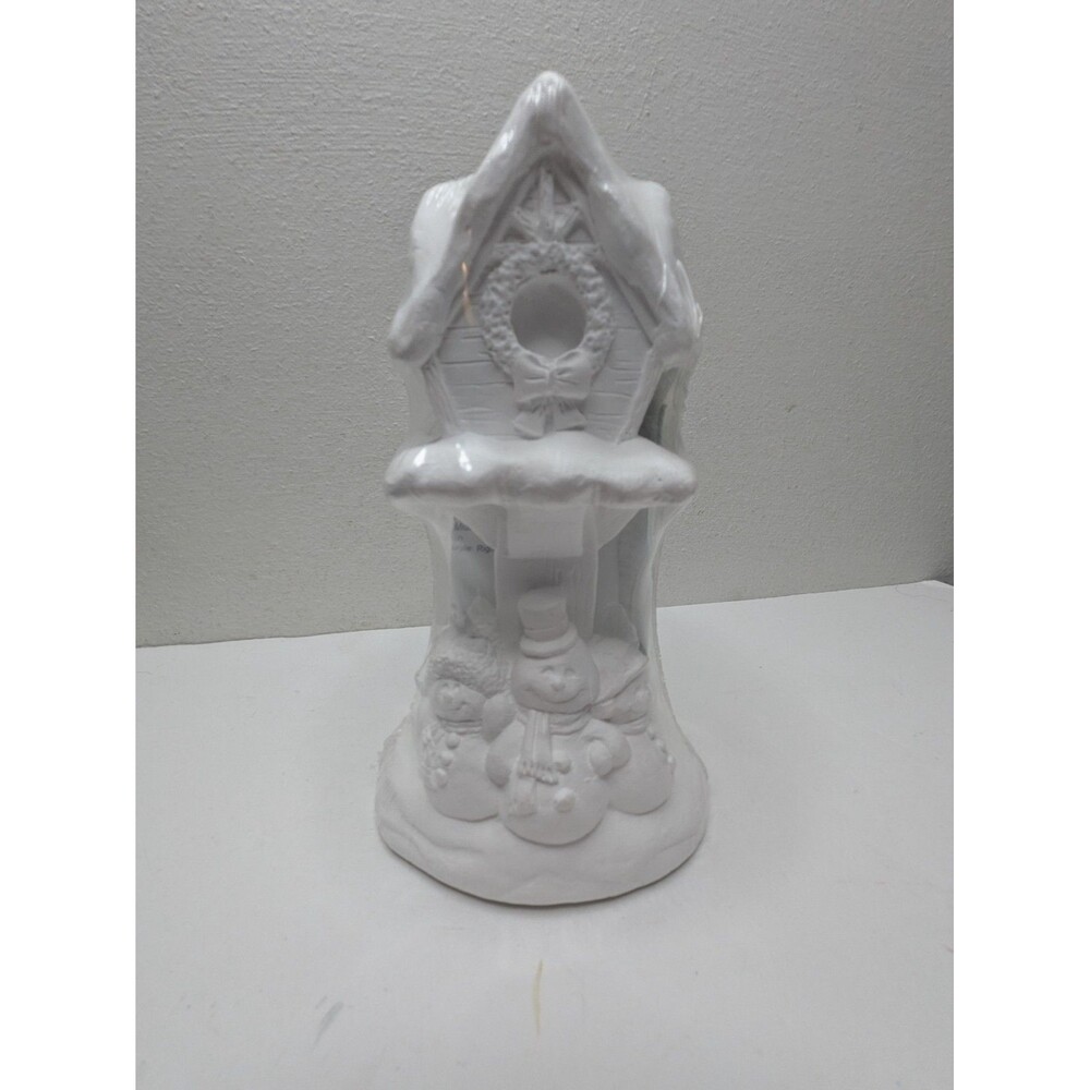 California Creations Ready To Paint Snowmen Birdhouse 94260 NEW Christmas VTG